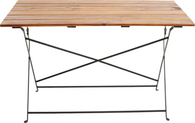 Obrázek produktu pro Zahradní stůl HWC-J40, skládací, akáciové dřevo, 120x60cm - hnědá