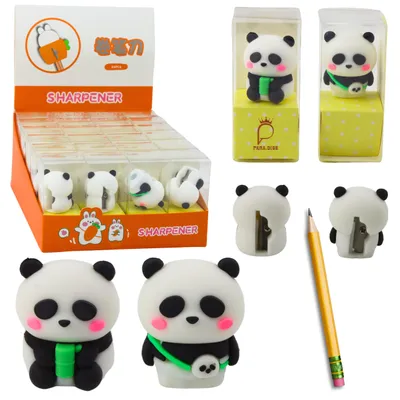 Image de Taille-crayon pour crayons fins, crayons, école, bureau, Panda