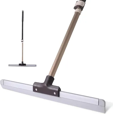 Produktbild von Weicher Bodenwischer mit teleskopischem Griff für Dusche, Badezimmer, Küche und mehr