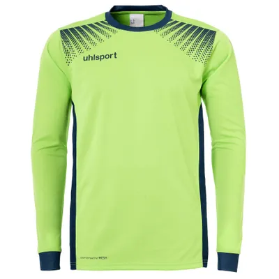 Image de Uhlsport Football Goal Maillot de gardien de but enfant manches longues vert bleu Gr 116