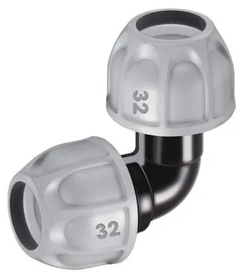 Produktbild von Claber Winkelstück Ø 1" 32 mm für Polyethylenrohre zur unterirdischen Bewässerung 90270