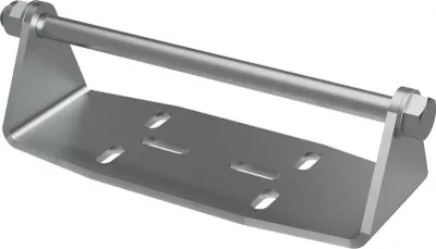 Produktbild von Kielrollenhalter B mit Achse für Seitenrolle Sliprolle Kielrolle Bootstrailer verzinkt SUPROD, 250 mm