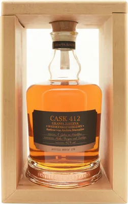 Produktbild von Marzadro Premium Grappa Riserva - 4 Jahre Single Cask #412  "Whiskyheld Exklusiv" 42% Einzelfassabfüllung limitiert auf 270 Stk.