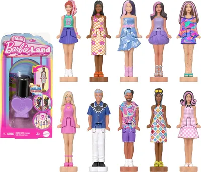 Image de Mattel JCP97 - Barbie Mini BarbieLand Poupées Fashionistas Série 2