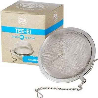 Produktbild von Tee-Ei aus rostfreiem Edelstahl in Kugelform für die Zubereitung von losem Tee, Ø 7,5 cm