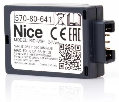 Immagine prodotto di Modulo-programmatore NICE BiDi WiFi per sistemi di automazione domestica