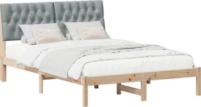 Obrázok produktu pre Rám postele s čalúneným čelom Hnedá 150 x 200 cm