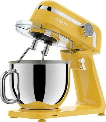 Obrázek produktu pro Heinrichs HKM 8079, Stojací mixér, Žlutá, Hnětění, Míchání, Whisking, 7 l, Dotyk, Černá
