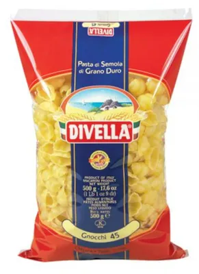 Zdjęcie produktu dla Makaron muszelki Gnocchi 45 500 g Divella