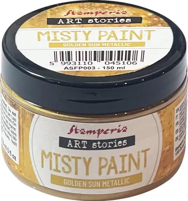 Produktbild von Metallicfarbe Misty Paint Golden Sun 150 ml - Stamperia Art Stories