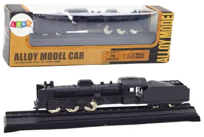 Obrázok produktu pre Zberateľský model vlaku Lokomotíva Vagón 1:48 Kovová čierna