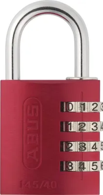 Image de Cadenas chiffre 145 40 rouge - ABUS - 145/40 ROUGE LOCK-TA