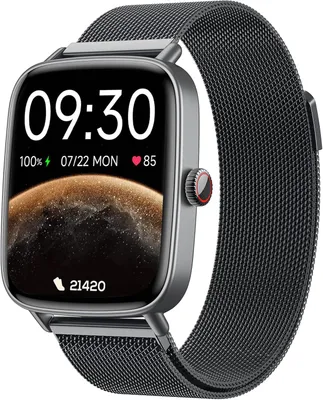 Produktbild von Smartwatch Damen Herren mit Telefonfunktion, 1,85",100+ Sportmodi Fitness Tracker mit Herzfrequenz/SpO2/Schlaf Monitor Schrittzähler, IP68 Wasserdicht