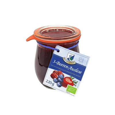 Produktbild von Fruchtaufstrich - 3-Beeren-Auslese 220g