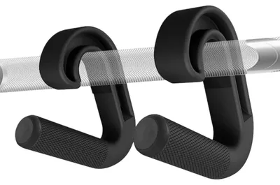 Image de 2 poignées de musculation Double D pour barres de traction