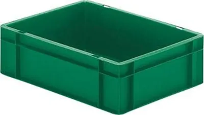 Immagine prodotto di LA-KA-PE Contenitore da trasporto impilabile L400xL300xH120mm - TK400/120-0 VERDE