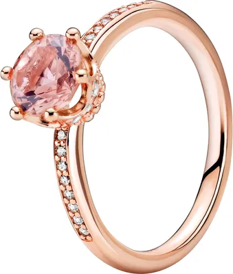 Produktbild von PandoraSignature Ring 188289C01 Pink Sparkling Crown Rose Klare Zirkonia Vorsteckring 17