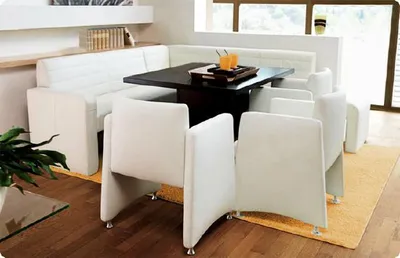 Productafbeelding van Hoekbank, leren bank, keukenbank, 220x160 cm, bekleed met stof, kleur beige. Direct leverbaar