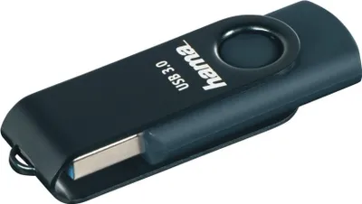 Zdjęcie produktu dla Hama Rotate, 128 GB, USB Typu-A, 90 MB/s, Obrotowy, Niebieski