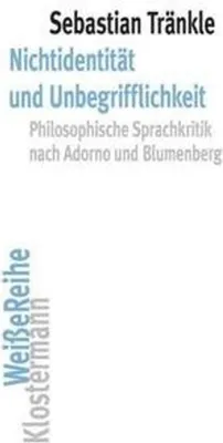 Obrázok produktu pre Nichtidentität und Unbegrifflichkeit