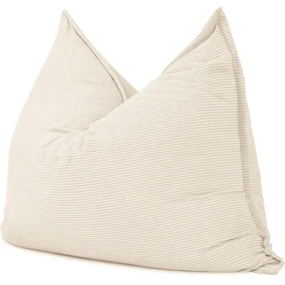 Produktbild von Sitzsack aus Cord, Bezug abnehmbar BANANAIR 140x180 cm, Weiß