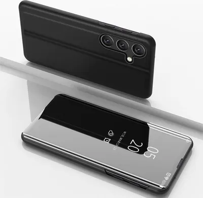 Produktbild von König Design Hülle kompatibel mit Samsung Galaxy S25 Plus Kunstleder Handyhülle - Handy Case Schwarz