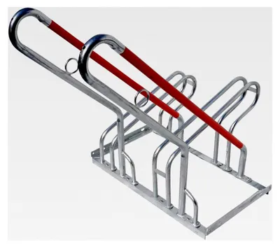 Produktbild von 2er Fahrradständer Reihenparker Anlehnparker mit Diebstahlsicherung