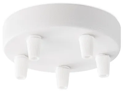 Produktbild von Home Sweet Home Deckenrosette Metall weiß 5 Lichter