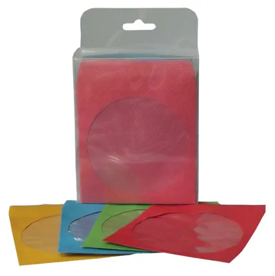 Produktbild von CD-/DVD Hüllen verschiedene Farben in Box