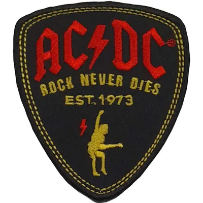 Immagine prodotto di AC/DC - Pletro - Toppe da stirare - Cotone RO4413 (taglia unica) (Nero/Rosso/Giallo)