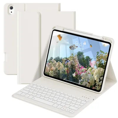 Produktbild von Hülle mit Tastatur für A16 11 10 Generation 11 Kompatibilität Weiß-33