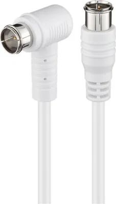 Produktbild von Goobay 67350, 5 m, F plug, F plug, Weiß