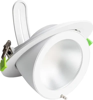 Produktbild von LED Downlight Einbaustrahler 48W Schwenkbar Rund Chip  120 lm/W  Schnitt Ø 200 mms  No Flicker No Flicker 3000K Warmweiß
