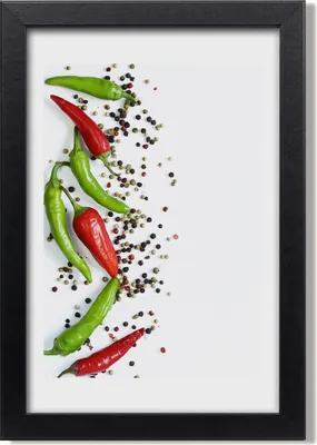 Produktbild von Bild 20x30 MDF-Rahmen, Wandkunst Chilischoten
