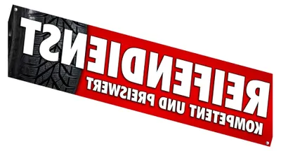 Produktbild von Reifenservice - Reifendienst - Reifenwechsel Spannbanner 2 x 0,5 Meter