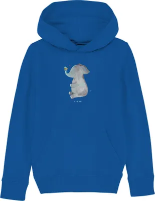 Produktbild von Mr. & Mrs. Panda Kinderpullover Elefant Biene 12-14 Jahre (152/164) - Royal Blue - Geschenk, Liebesspruch, Sweater, Kapuzenpulli, Pullover, Kapuzenpullover, Sweatshirt