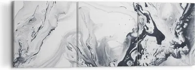 Produktbild von Bild auf Leinwand - Leinwandbild - Abstraktion modern - 120x40cm - Wand Bild - Wanddeko - Leinwanddruck - Bilder - Kunstdruck - Wanddekoration - Leinwand bilder - Wandkunst - CA120x40-3900