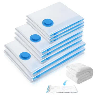 Vakuumbeutel 8er-Set, 40×60/60×80/120×100 cm, wiederverwendbar
