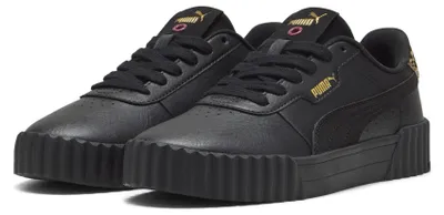 Produktbild von Puma Damen Carina 3.0 Animal Flair Sneaker, Schwarz Gold, 36.5 EU, Puma Schwarz