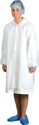 Image de Portwest D118 Blouse visiteur jetable PP Blanc taille XXL