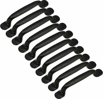 Produktbild von 10 Stück Küchenschrankgriffe, Schubladengriffe, Schlafzimmermöbelgriffe, Mittenabstand 128 mm, Aluminium