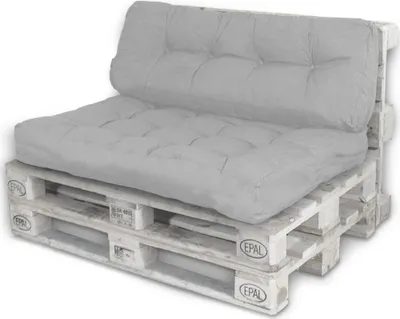 Produktbild von Lacestone Palettenkissen Set1 Sitzfläche + Rückenteil Hellgrau MS-16905