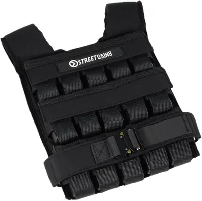 Produktbild von Gewichtsweste 30 kg Schwarz – inklusive Gewichte | StreetGains®