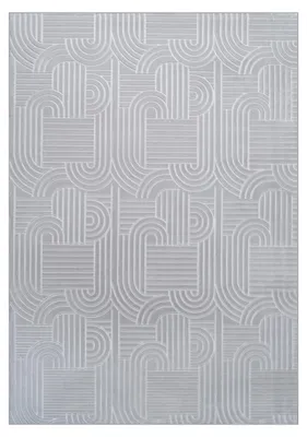 Produktbild von Teppich Calma 125 Silber 80x150 cm – Pflegeleicht & Modern