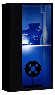 Image de Vitrine suspendue Switch WW 4 - L 30 x P 25 x H 60 cm - Noir
