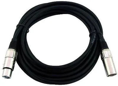 Obrázok produktu pre Omnitronic 30220405, XLR (3-pin), Samec, XLR (3-pin), Samica, 1 m, Čierna