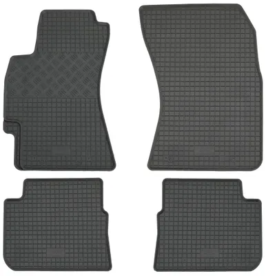 Gummifußmatten Set 4-teilig für Subaru Forester (2008-), schwarz