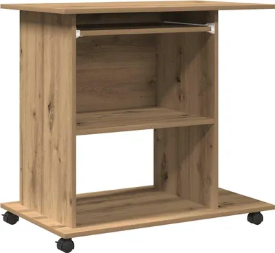 Zdjęcie produktu dla vidaXL Artisan biurko dębowe 80x50x75 cm materiał drewnopochodny