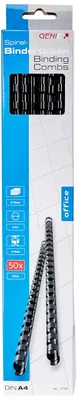 Image de Genie 11181 GENIE Spiralbinderücken 6mm schwarz 50 Stk
