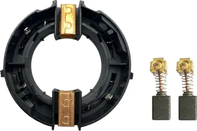 Produktbild von Trade-Shop Motorkohlenhalter / Kohlebürstenhalter inkl. Motorkohlen kompatibel mit Makita Bohrhammer Schlagbohrmaschine ersetzt 638236-7 638413–1